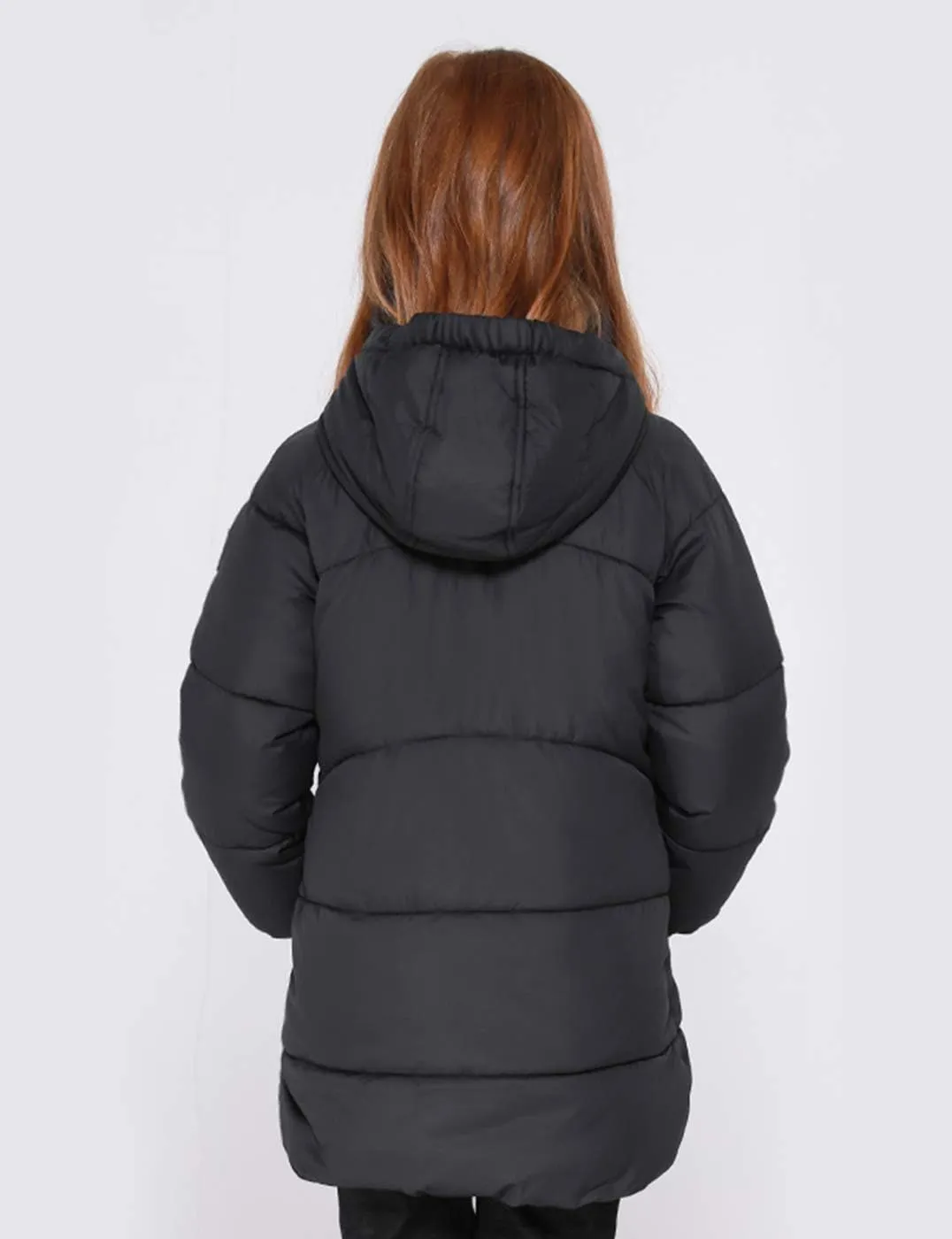 maoo garden Girls Winter Long Puffer Lightweight Coat Thick Padded Soft Fleece Jacket with Hood