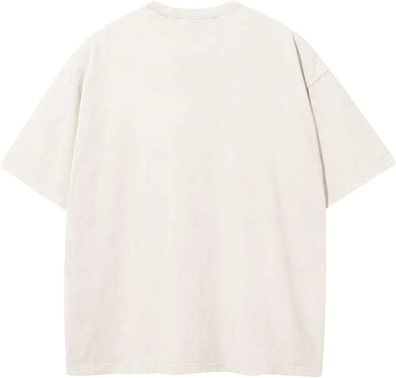 Men's Baby Pretty Angel Print Design T-Shirt High Gram Heavy Wash Cotton Crewneck Short Sleeve