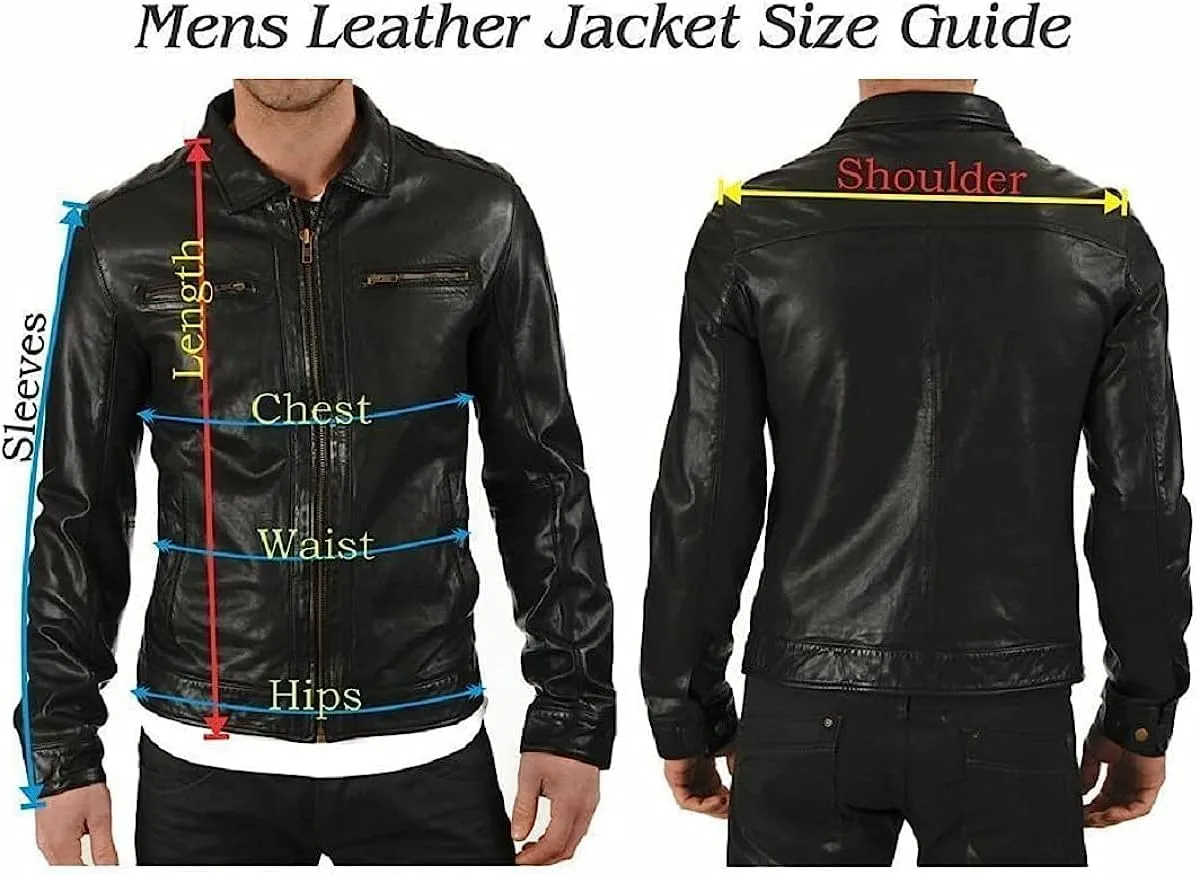 Mens Cafe Racer Motorcycle Leather Jacket Genuine Sheepskin Vintage Moto Biker Collection