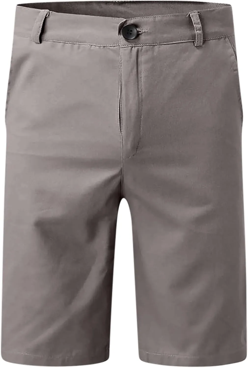 Men's Cargo Shorts Lightweight Solid Flat Front Outdoor Work Shorts Casual Sports Slim Fit Activewear with Pocket