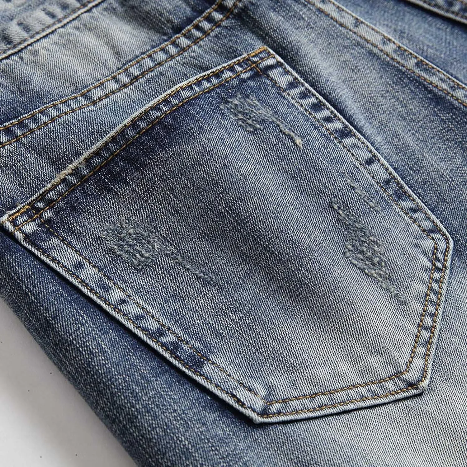 Mens Jean Shorts Denim Shorts Ripped Distressed Short Jeans Casual Classic Straight Fit Jorts