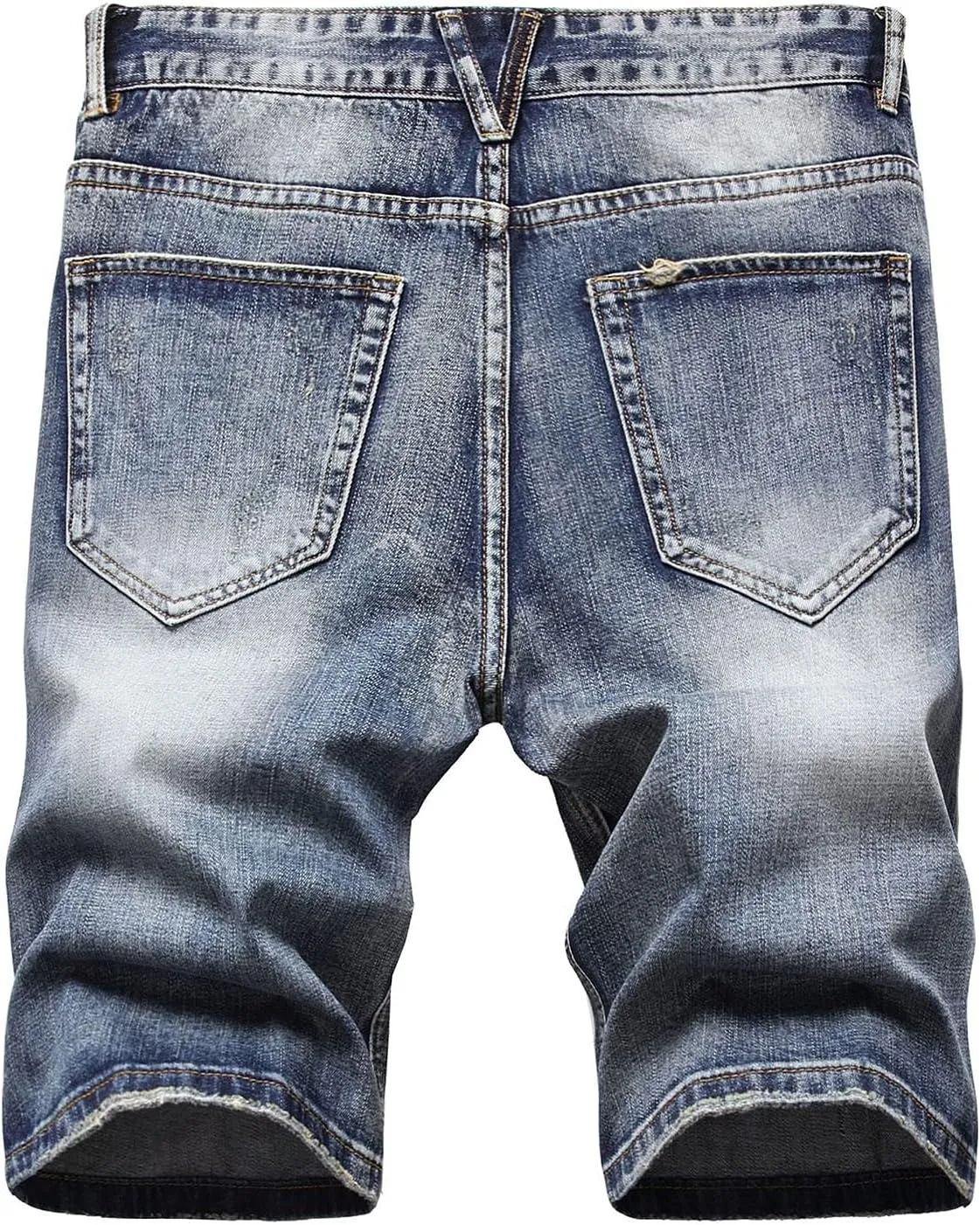 Mens Jean Shorts Denim Shorts Ripped Distressed Short Jeans Casual Classic Straight Fit Jorts