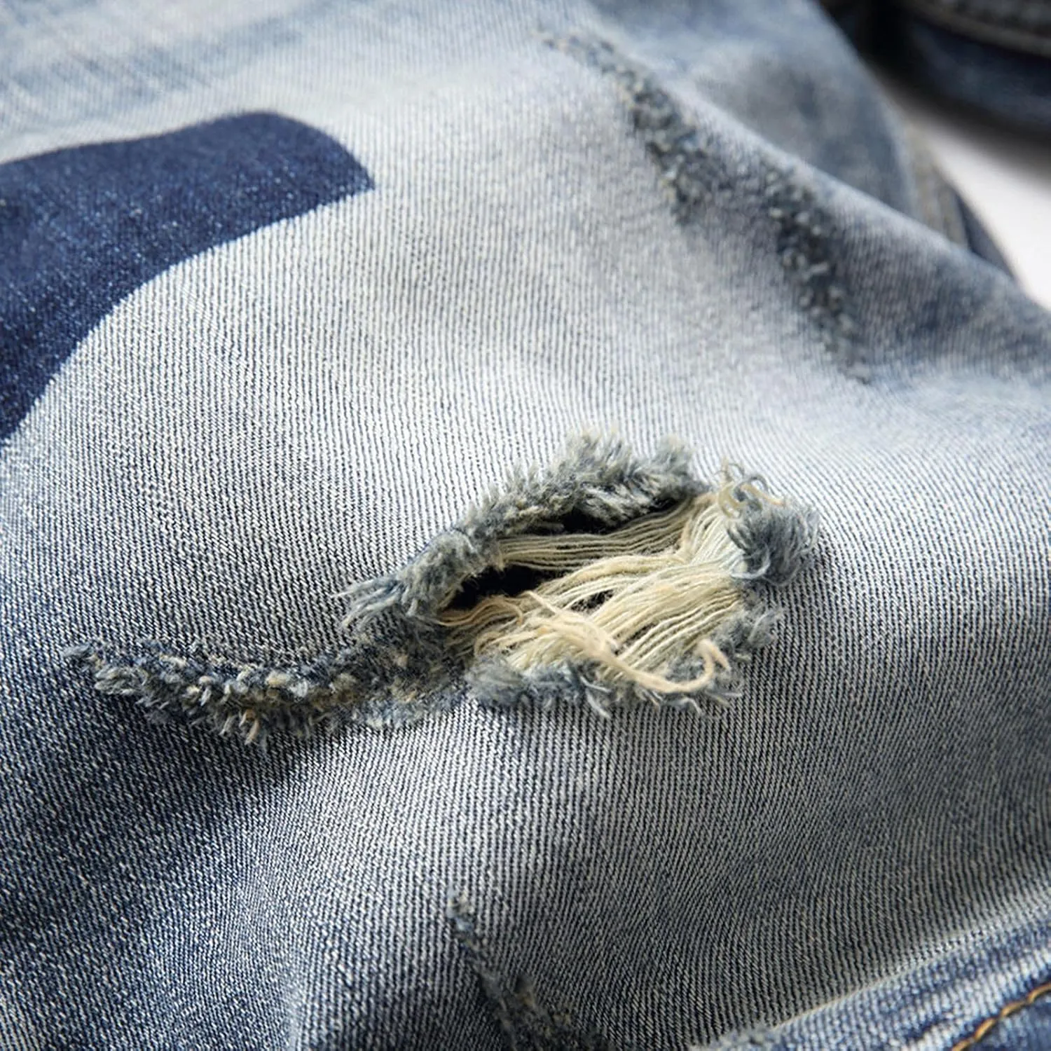 Mens Jean Shorts Denim Shorts Ripped Distressed Short Jeans Casual Classic Straight Fit Jorts