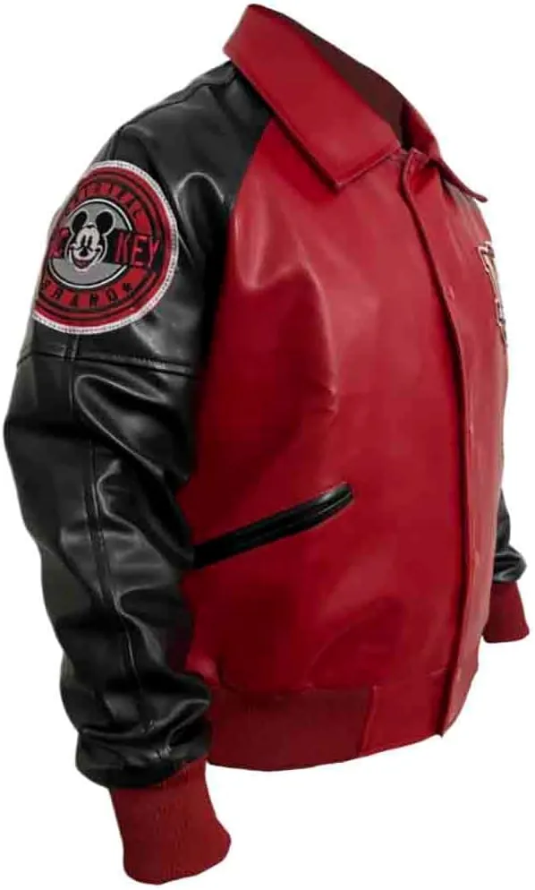 Mickey-Mouce Varsity Jacket | Mickey Wool Varsity Jacket,