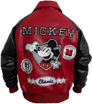 Mickey-Mouce Varsity Jacket | Mickey Wool Varsity Jacket,