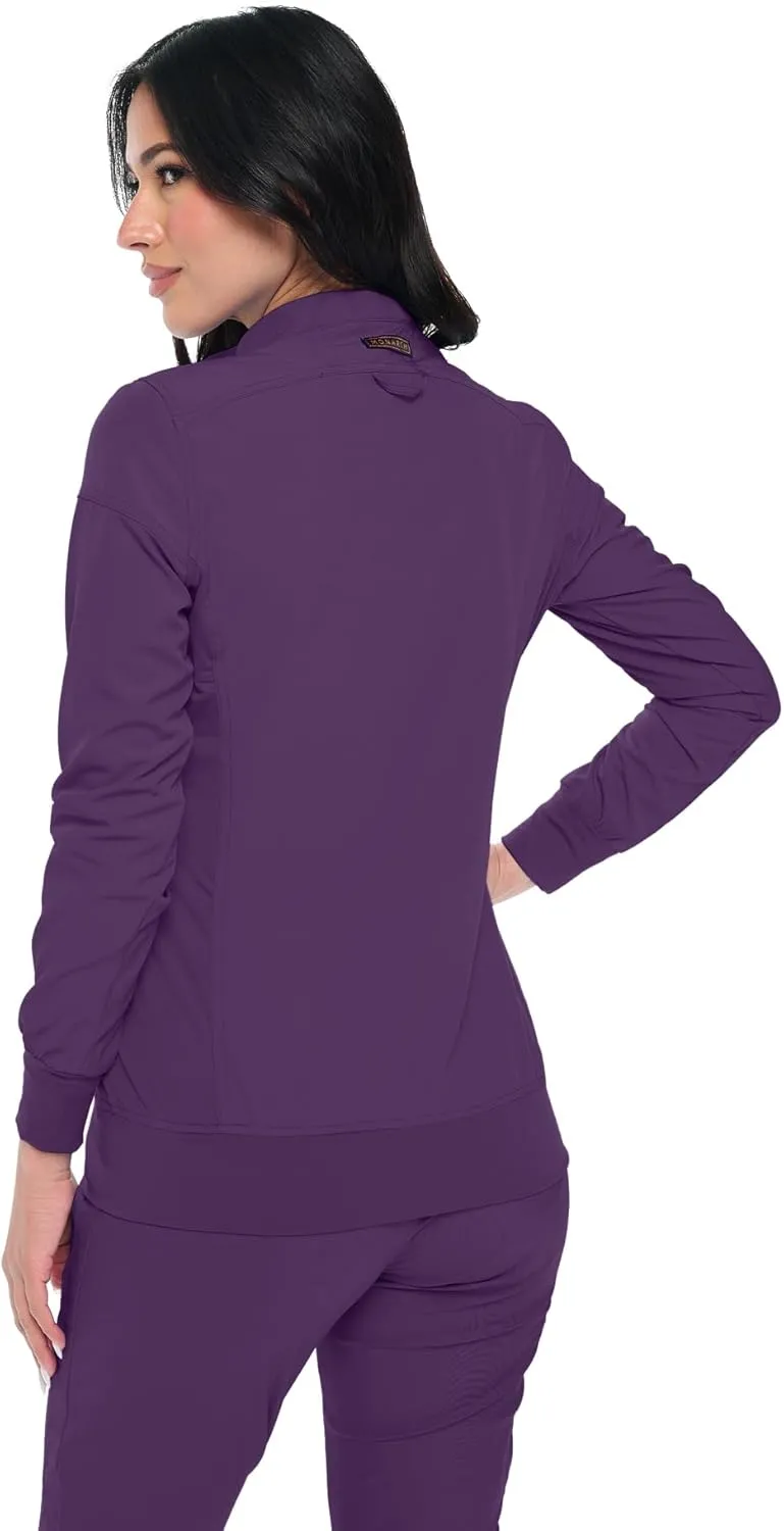 Monarch Uniforms Womens Scrub Jacket Zippered Warm-up Jacket