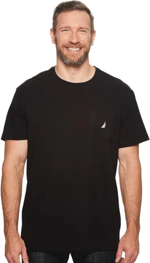 Nautica Men's Solid Crew Neck Short-Sleeve Pocket T-Shirt