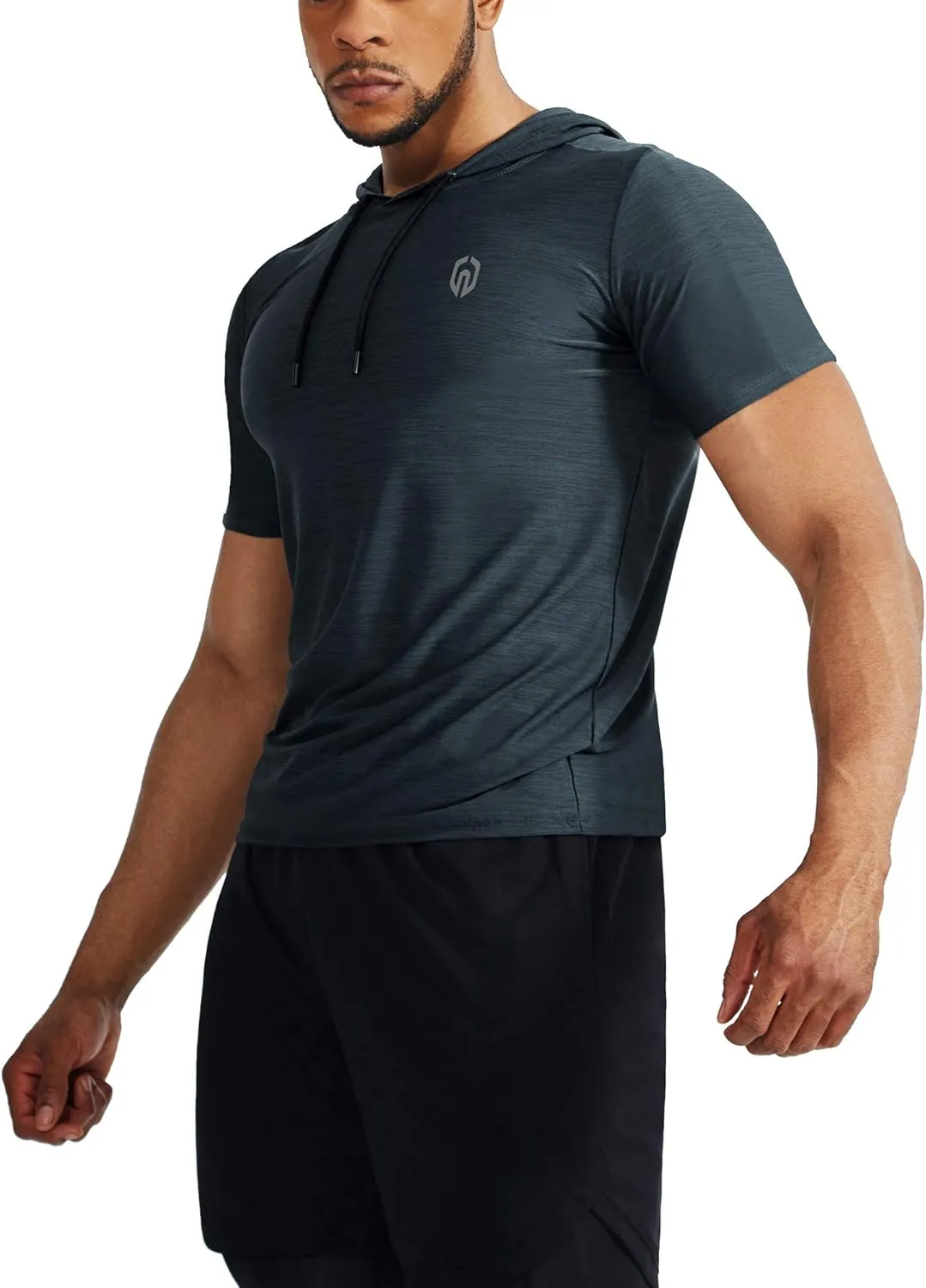 NELEUS Men's Dry Fit Performance Athletic Shirt with Hoods