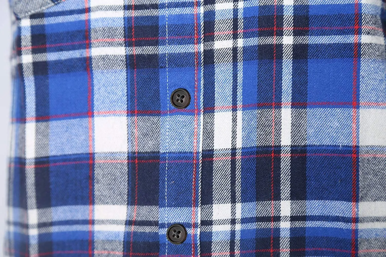 NUTEXROL Men's Casual Flannel Plaid Shirt Sleeveless Plus Size Vest