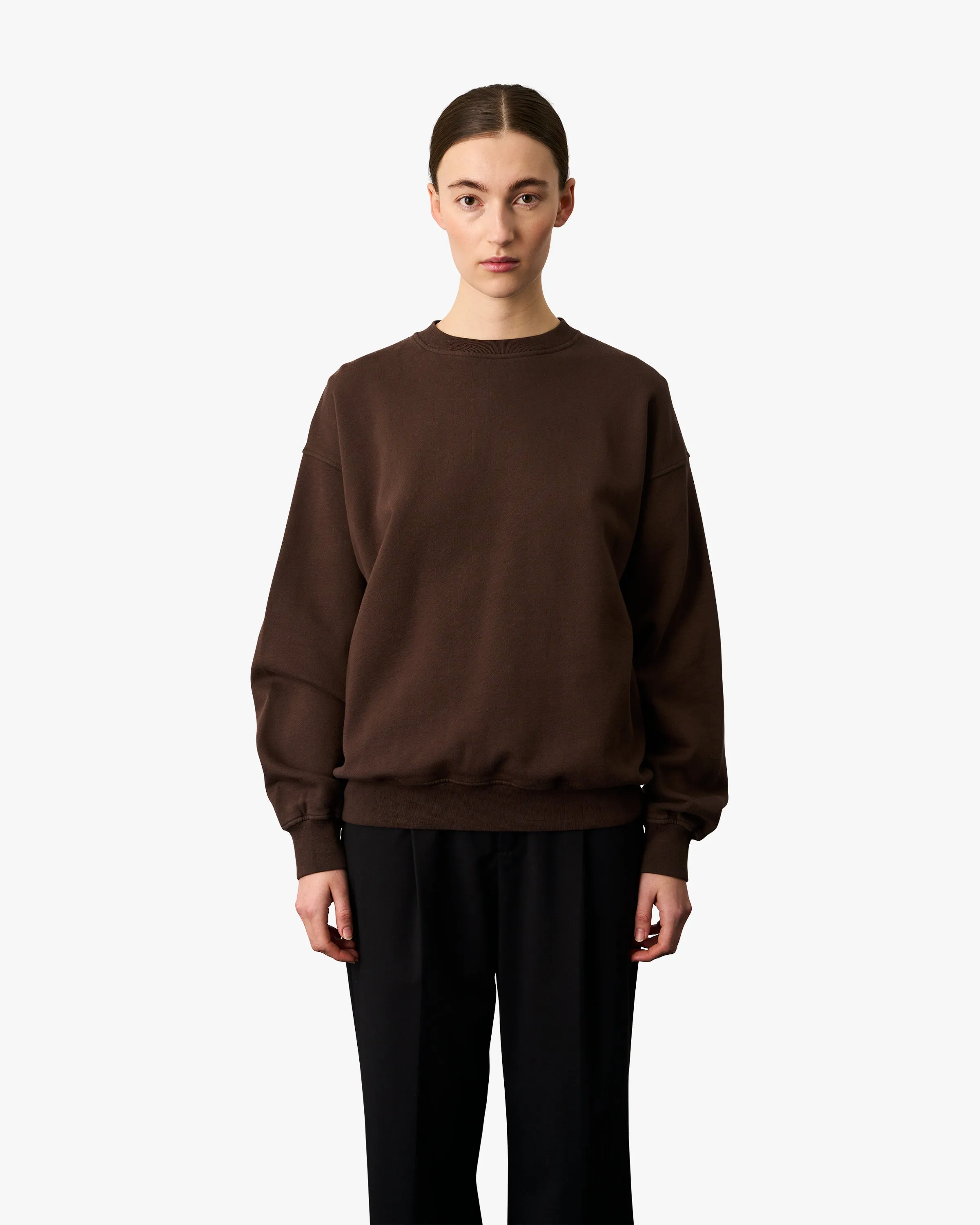 Organic Oversized Crew - Snow Melange
