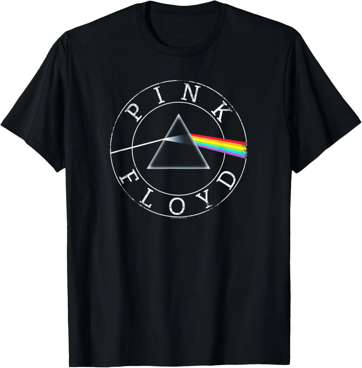 Pink Floyd Rock Band Prism Circle Logo T-Shirt