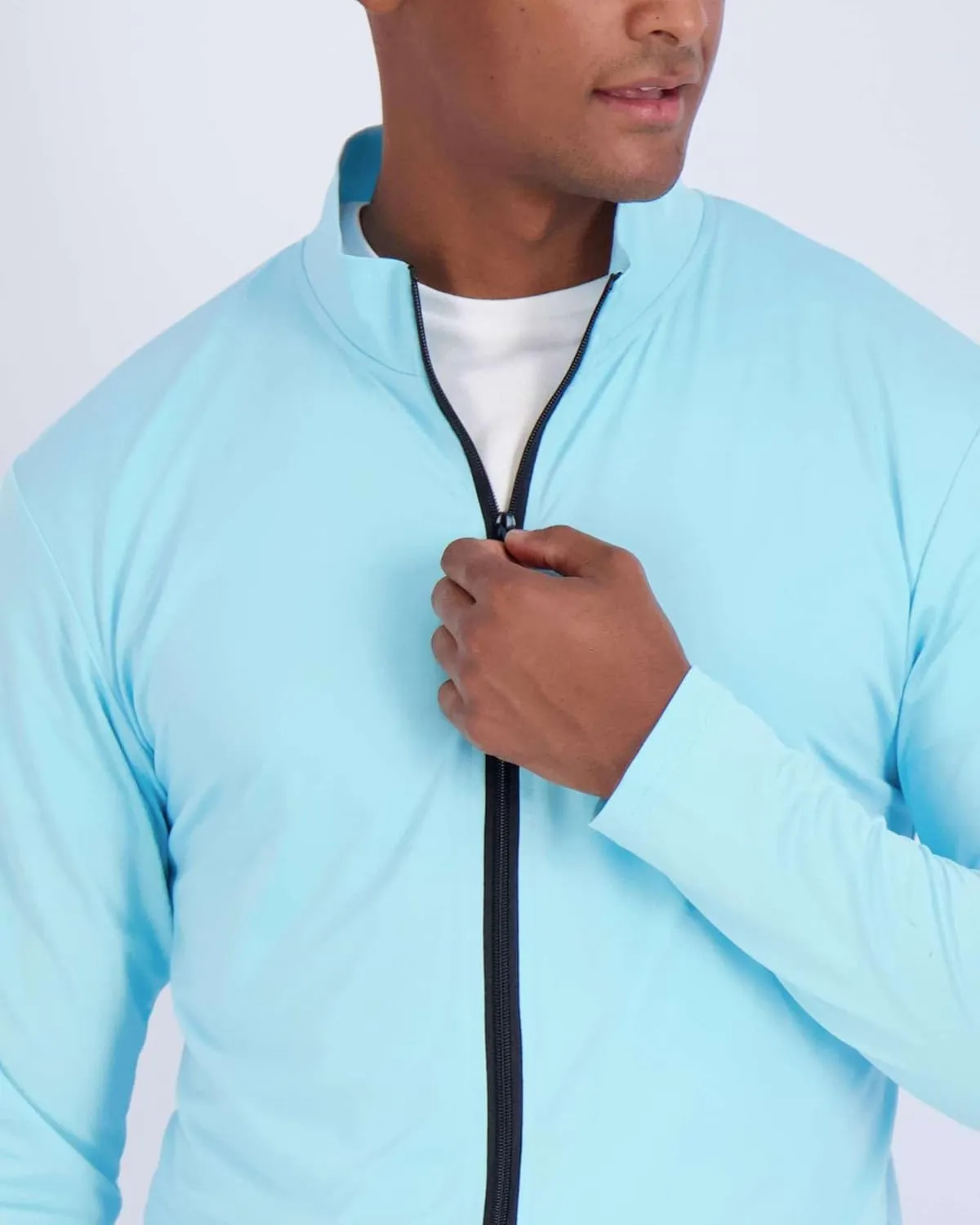 Real Essentials 3 Pack: Mens Dry-Fit Long Sleeve Full Zip Hoodie & Jacket- Athletic Running Jacket (Available in Big & Tall)
