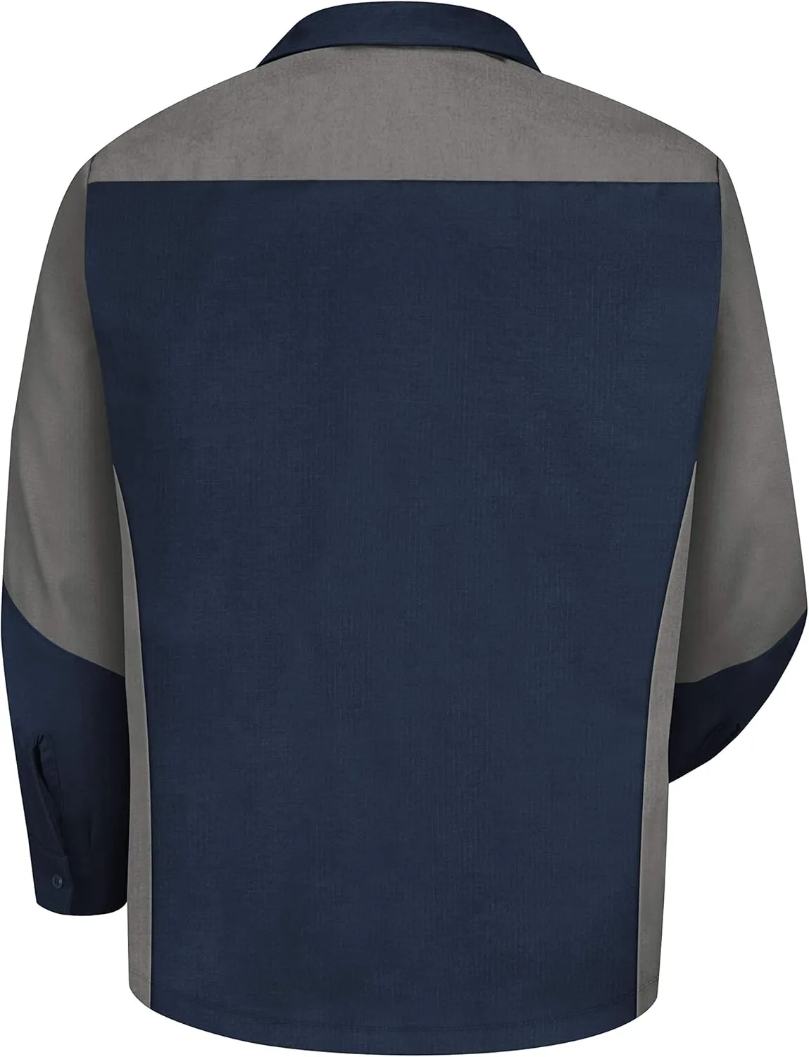Red Kap Men's Long Sleeve Two-Tone Crew Shirt