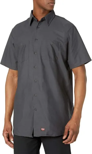 Red Kap Men's Short Sleeve Work Shirt with Mimix