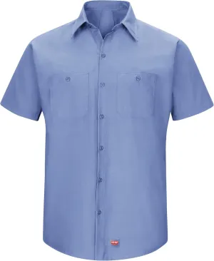 Red Kap Men's Short Sleeve Work Shirt with Mimix