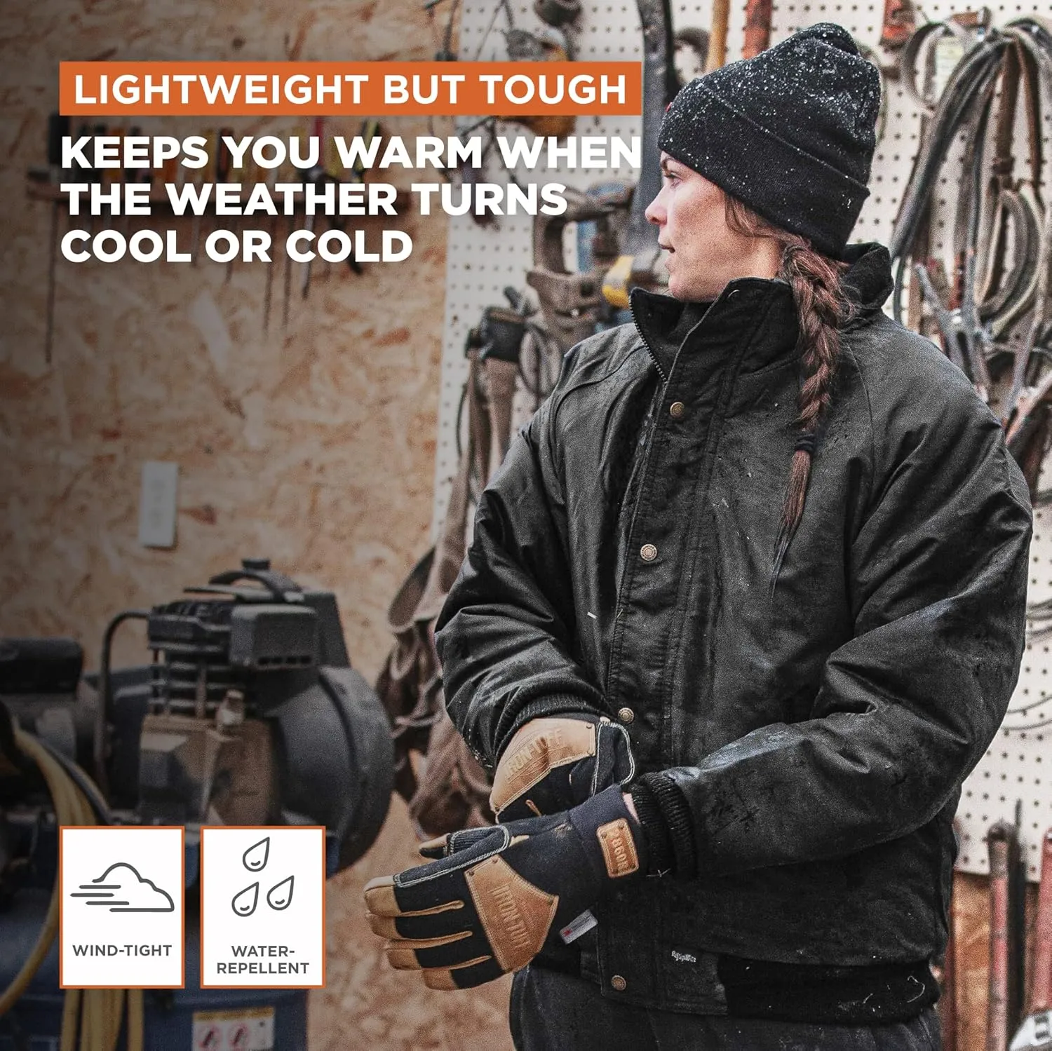 RefrigiWear ChillBreaker Lightweight All-Season Water-Resistant Insulated Jacket