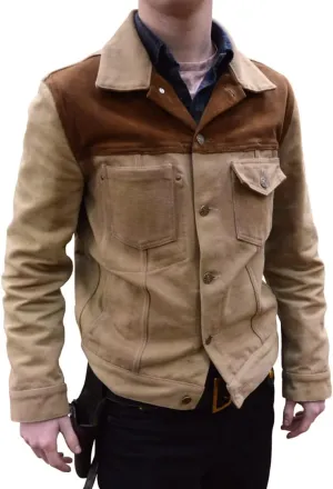 Rick Grimes Jacket - Walking Season Dead Costume | Rick Grimes Brown Corduroy Light Weight Jacket