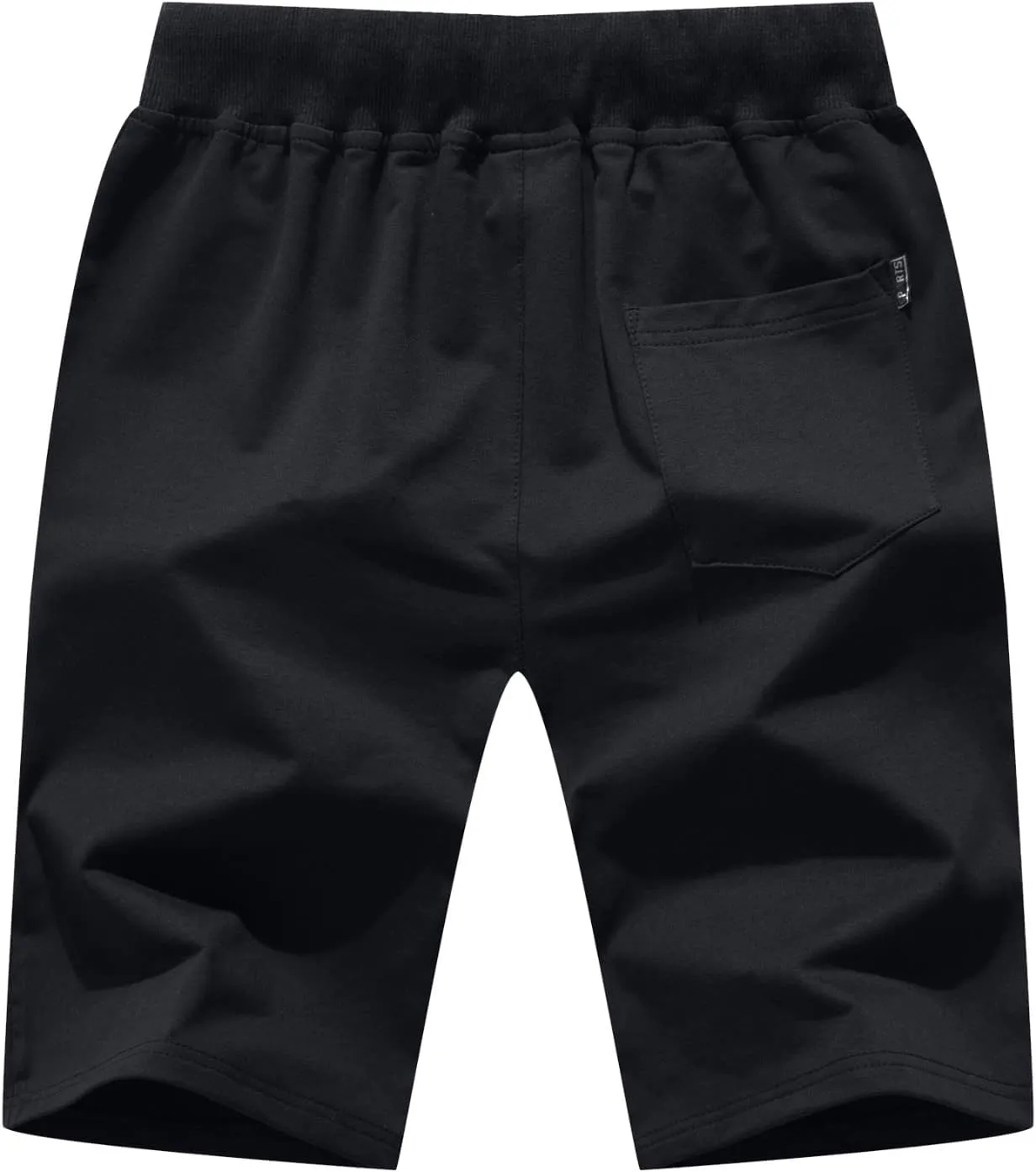 RTRDE Men's Shorts Casual Drawstring Summer Beach Shorts with Elastic Waist and Zipper Pockets