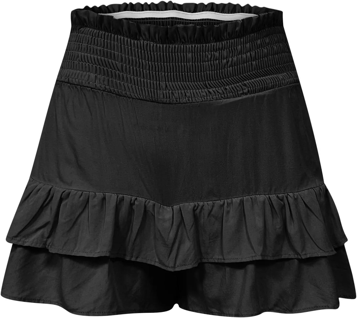 Shorts for Women High Waisted Pleated Ruffle Shorts Cute Loose Flowy Skorts 2024 Summer Casual Cropped Pants
