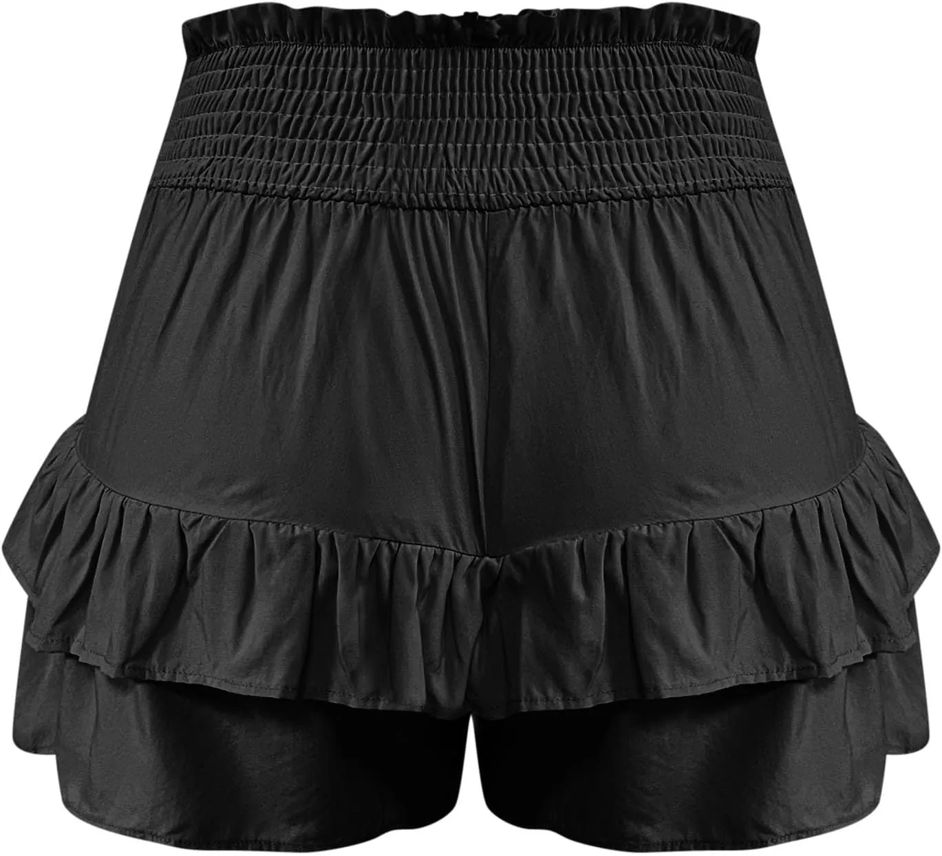 Shorts for Women High Waisted Pleated Ruffle Shorts Cute Loose Flowy Skorts 2024 Summer Casual Cropped Pants