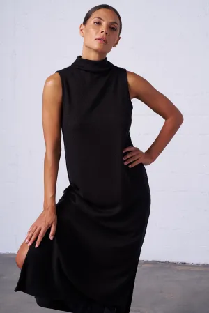 Sleeveless Mock Neck Dress