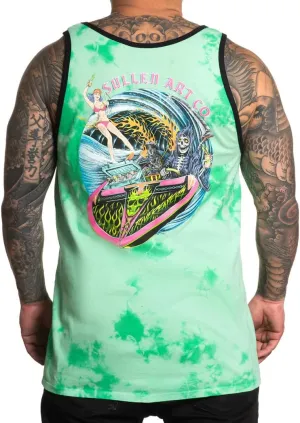 Sullen Men's Grim Ripper Tank Top (as1, Alpha, l, Regular, Regular, Large) Black