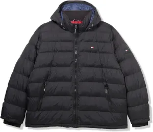 Tommy Hilfiger Mens Hooded Puffer Jacket (Standard and Big & Tall)