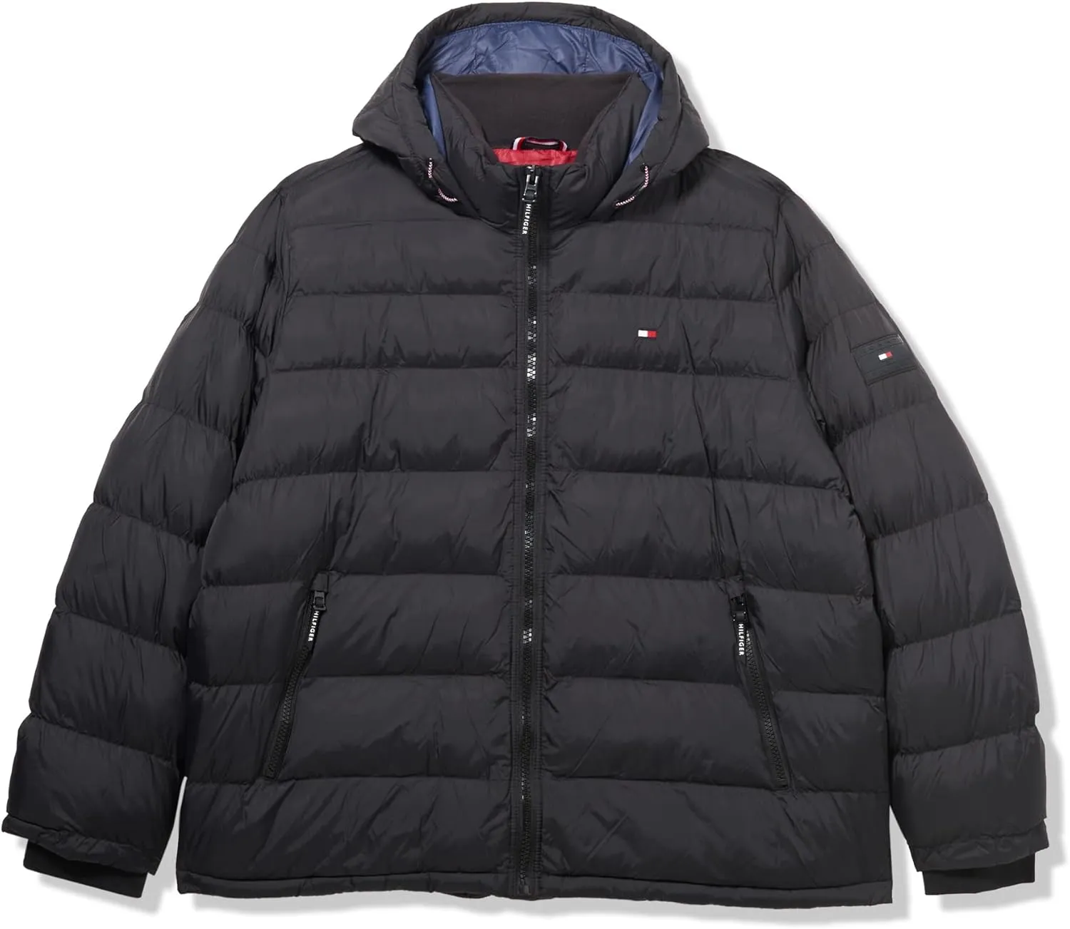Tommy Hilfiger Mens Hooded Puffer Jacket (Standard and Big & Tall)