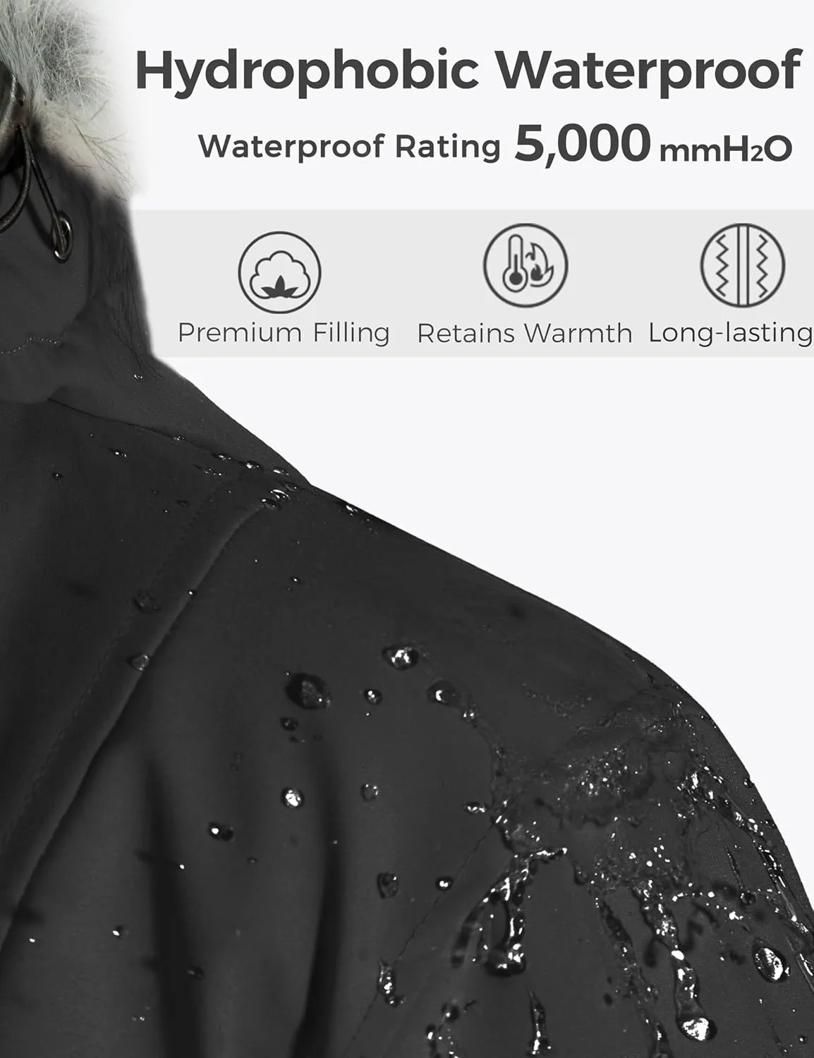 wantdo Women's Plus Size Winter Coat Warm Long Puffer Coat Thicken Parka Jacket with Hood