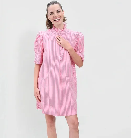 Westport Dress - Pink Striped
