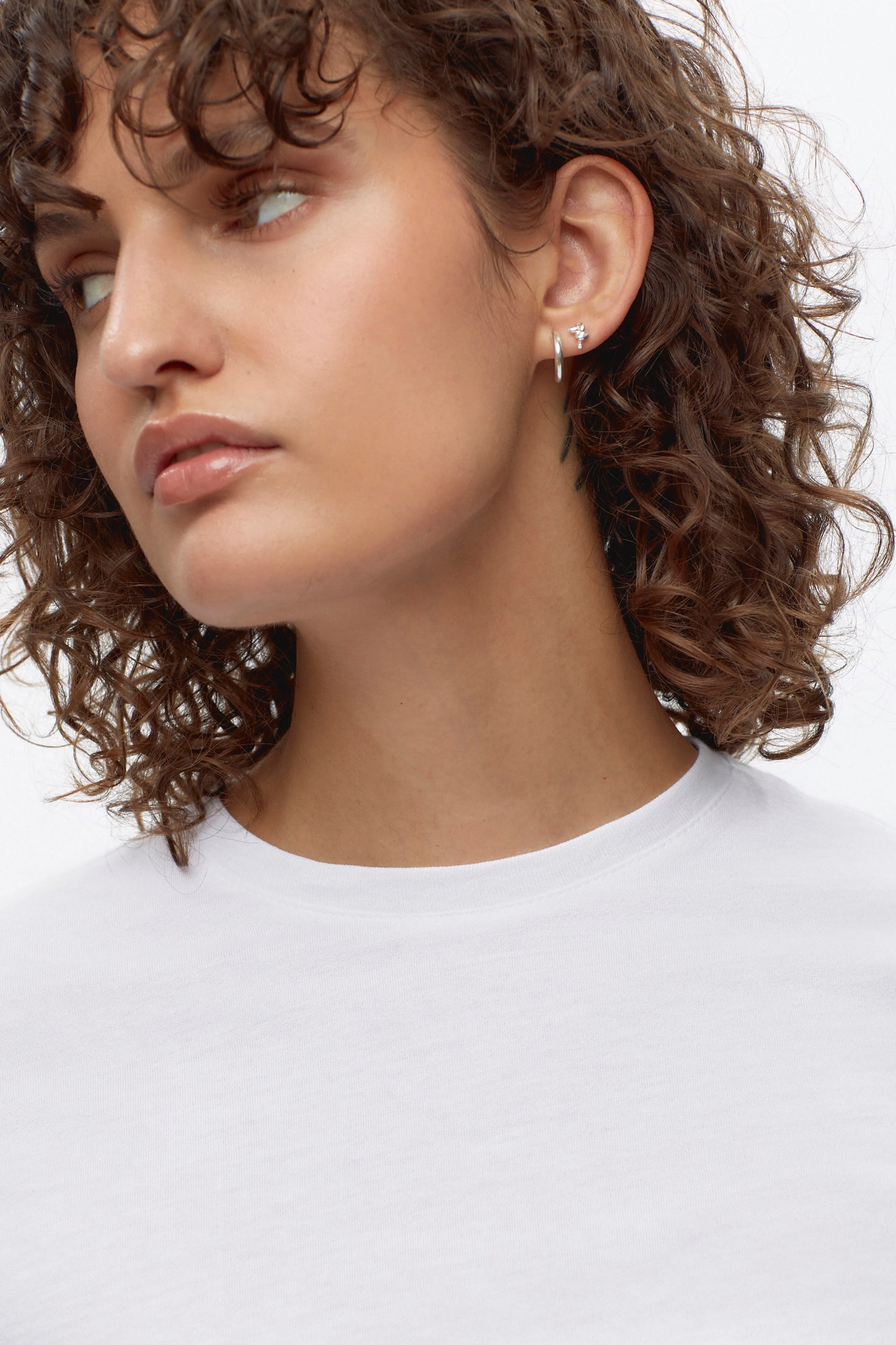Women's Essential Crew in White