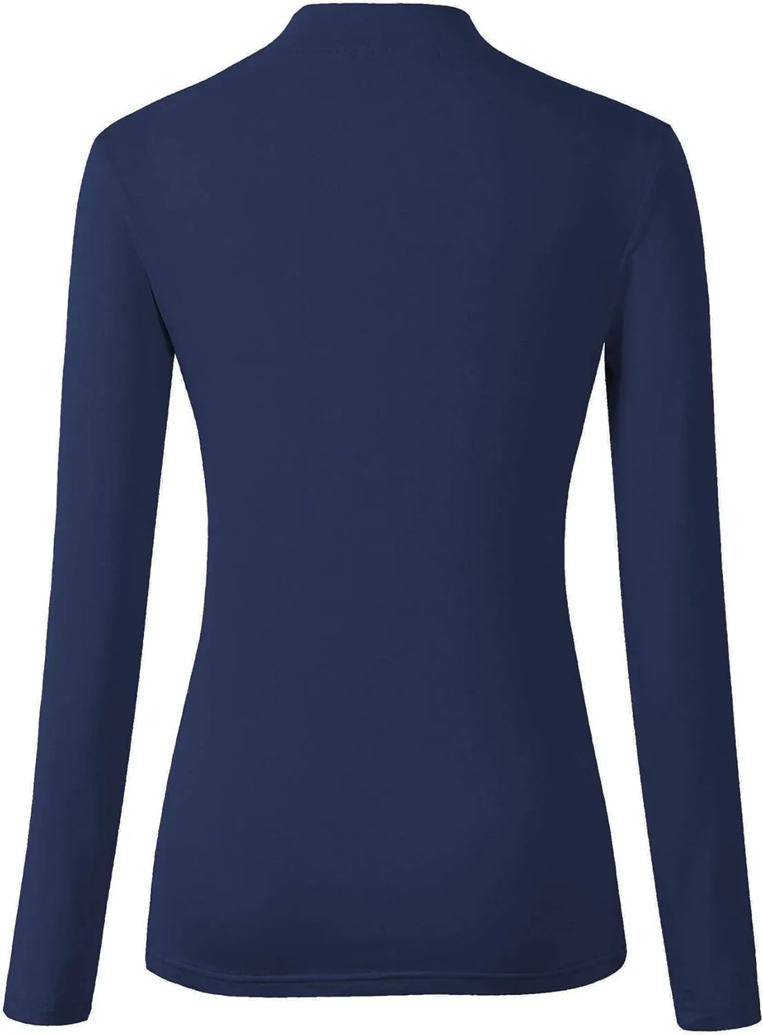 Women's Long Sleeve Slim Fit Turtleneck Basic Layering T-Shirt