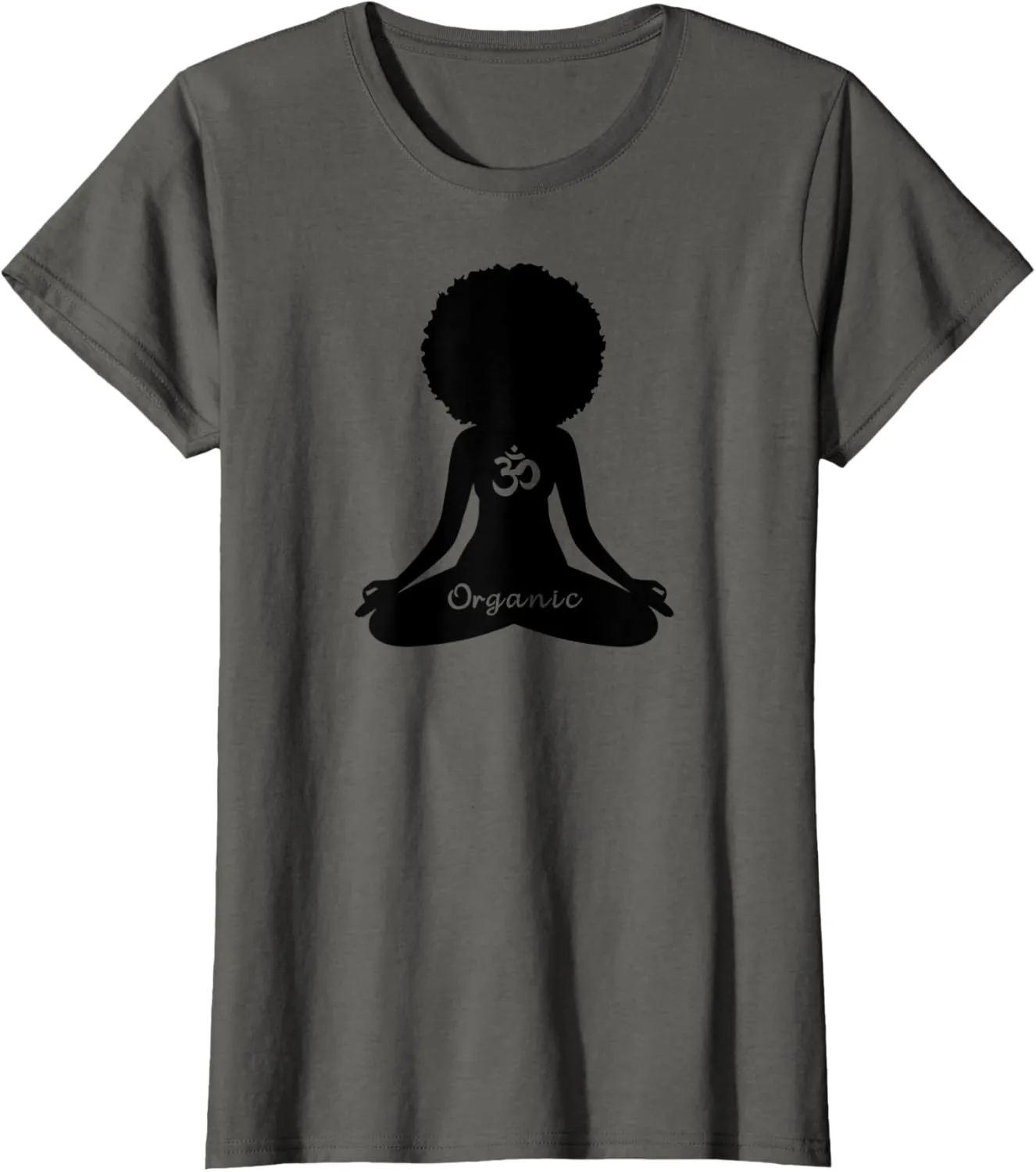 Womens Organic OM African American Empowerment Yoga Meditation T-Shirt