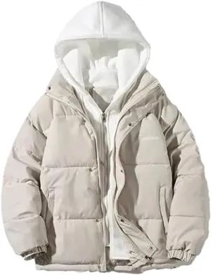 Women's Oversize Jacket Down Cotton Padded Coat Female Loose Overcoat Female Hooded Short Parkas