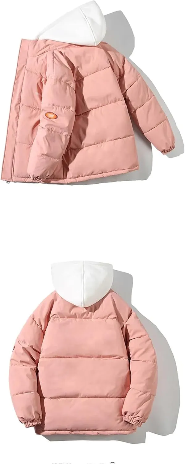 Women's Oversize Jacket Down Cotton Padded Coat Female Loose Overcoat Female Hooded Short Parkas