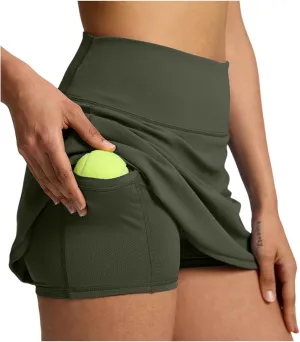 Women's Skorts Casual Summer Pockets Shorts High Waisted Pleated Running Workout Athletic Golf Tennis Skirt Shorts