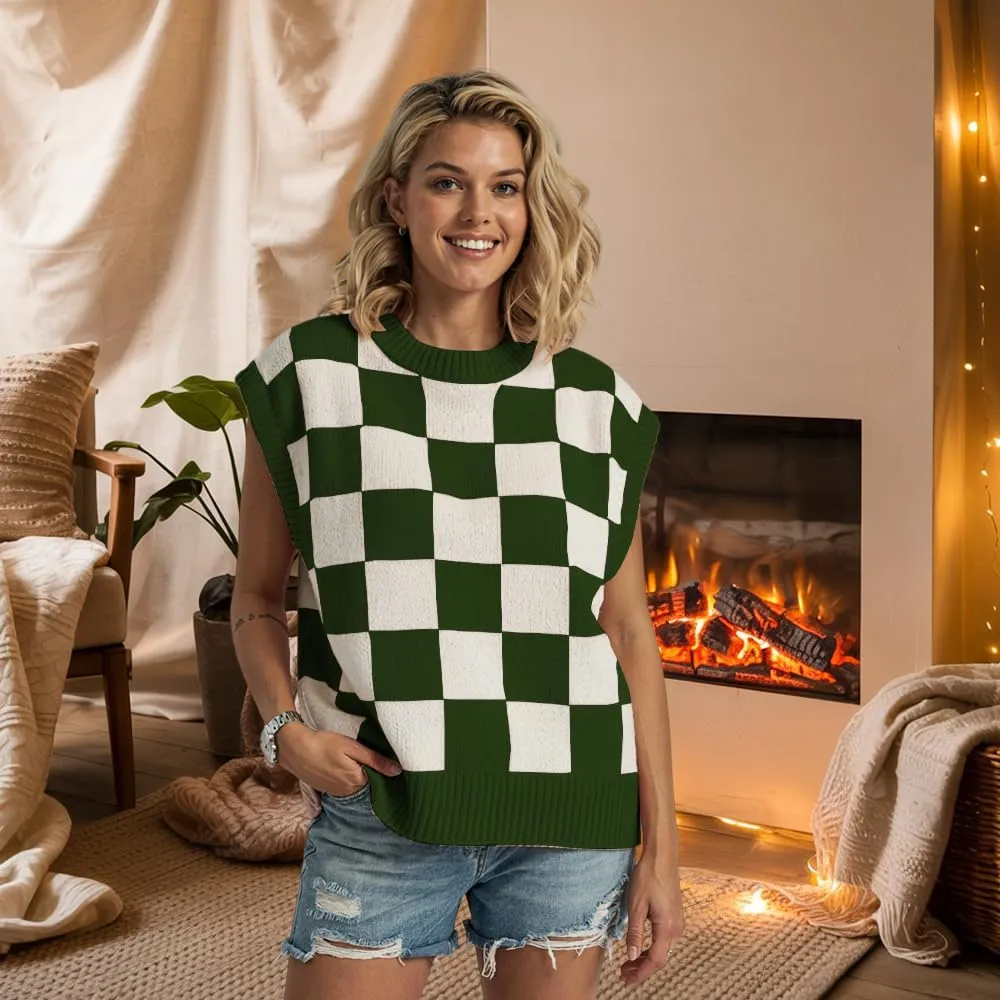 Women's Spring Loose Short Sleeve Pullover Sweater Fashionable Office Vacation Wear Fall Summer
