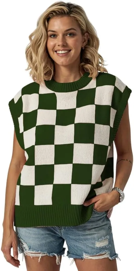 Women's Spring Loose Short Sleeve Pullover Sweater Fashionable Office Vacation Wear Fall Summer
