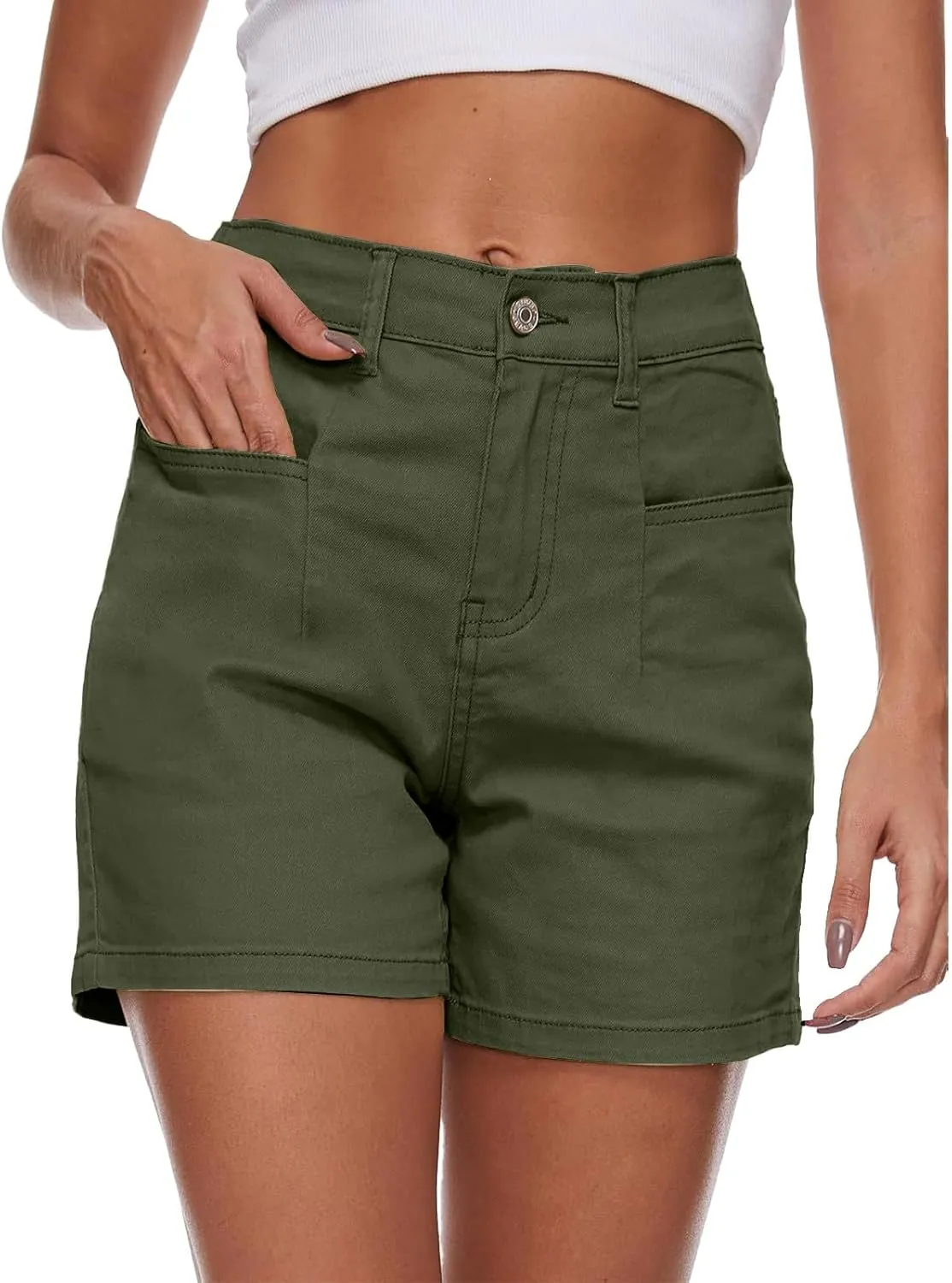 Women's Sweat Shorts with Pockets Cotton Quick Dry Drawstring Summer Workout Casual Athletic Hiking Lounge Shorts