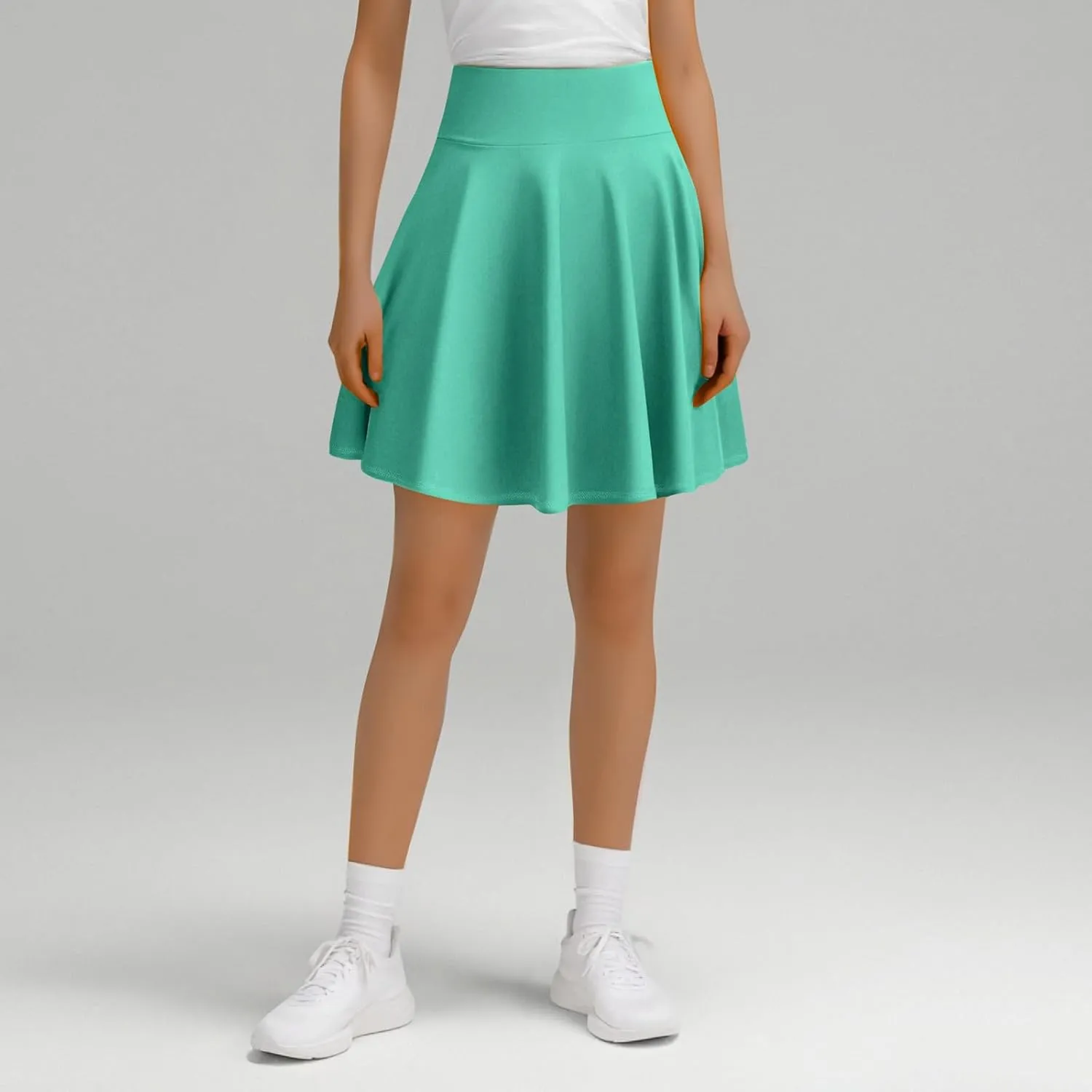 Women's Tennis Skirts with Shorts High Waisted Tummy Control Athletic Pleated Golf Skorts with Shorts Pockets