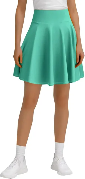 Women's Tennis Skirts with Shorts High Waisted Tummy Control Athletic Pleated Golf Skorts with Shorts Pockets