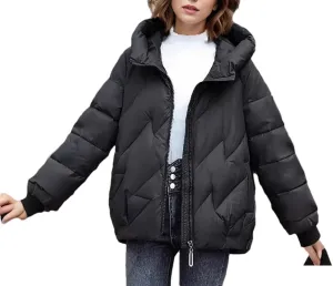 Women's Winter Jacket Female Loose Cotton Jacket Thick Warm Coats Women Solid Color Short Padded Jacket