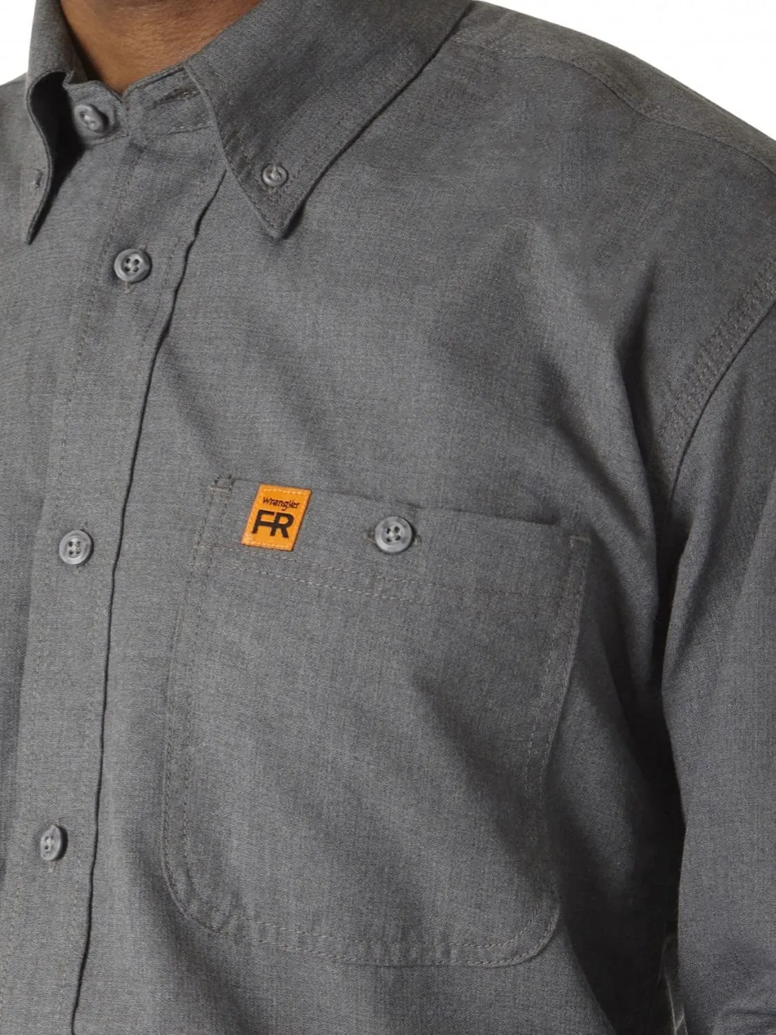 Wrangler Men's Riggs Workwear Flame Resistant Two Pocket Work Shirt