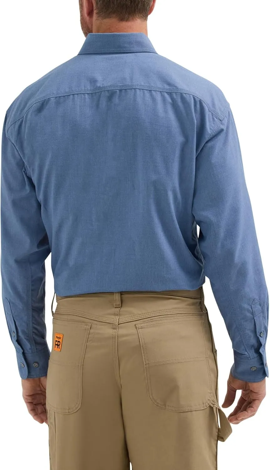 Wrangler Men's Riggs Workwear Flame Resistant Two Pocket Work Shirt