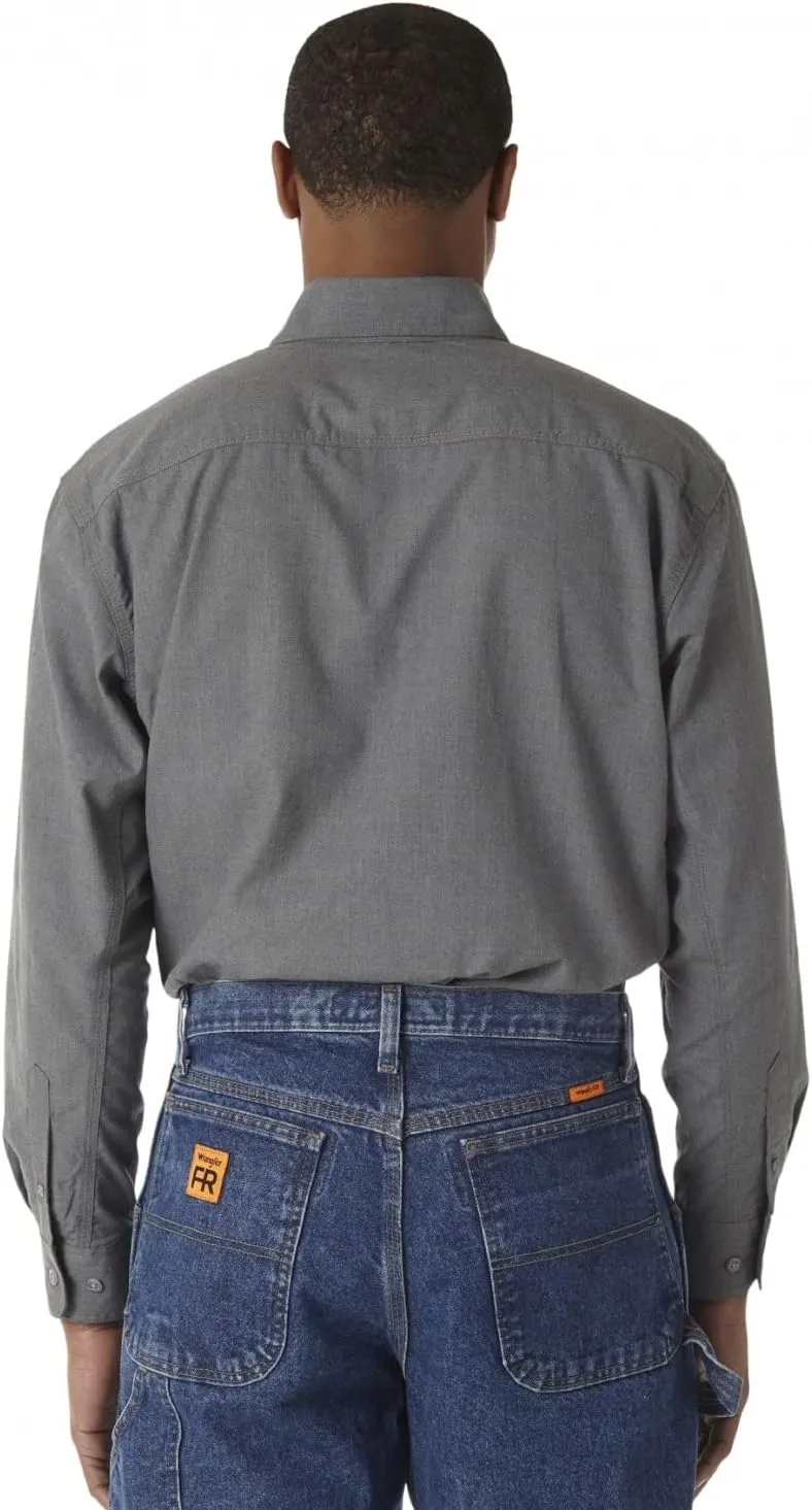 Wrangler Men's Riggs Workwear Flame Resistant Two Pocket Work Shirt
