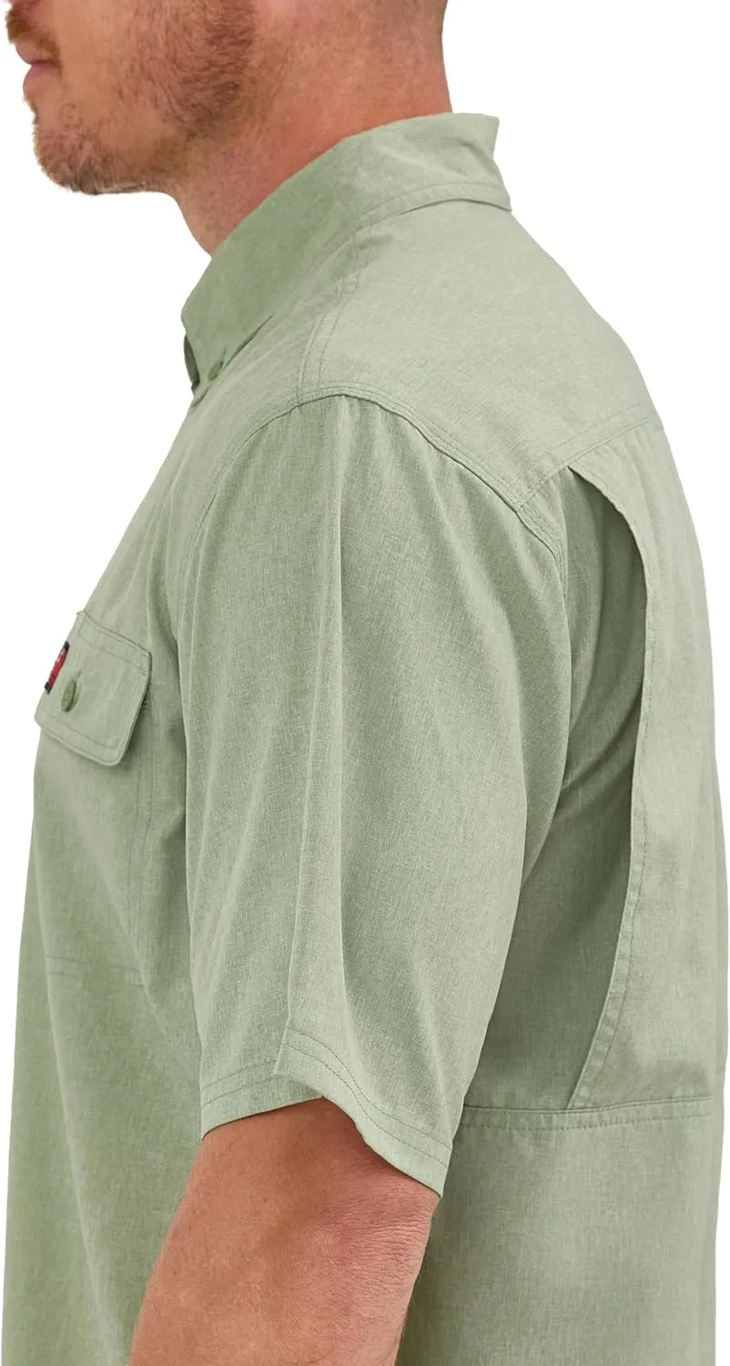 Wrangler Men's Short-Sleeve Vented Button-Down Work Shirt