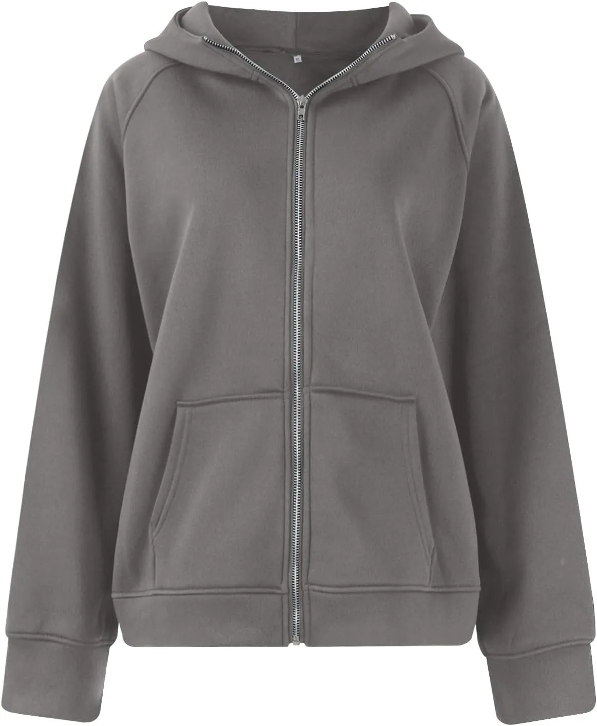 Zip Up Hoodie Women Comfy Warm Fleece Jacket Oversized Sweatshirt Thumb Hole Workout Winter Jackets Coat with Pocket