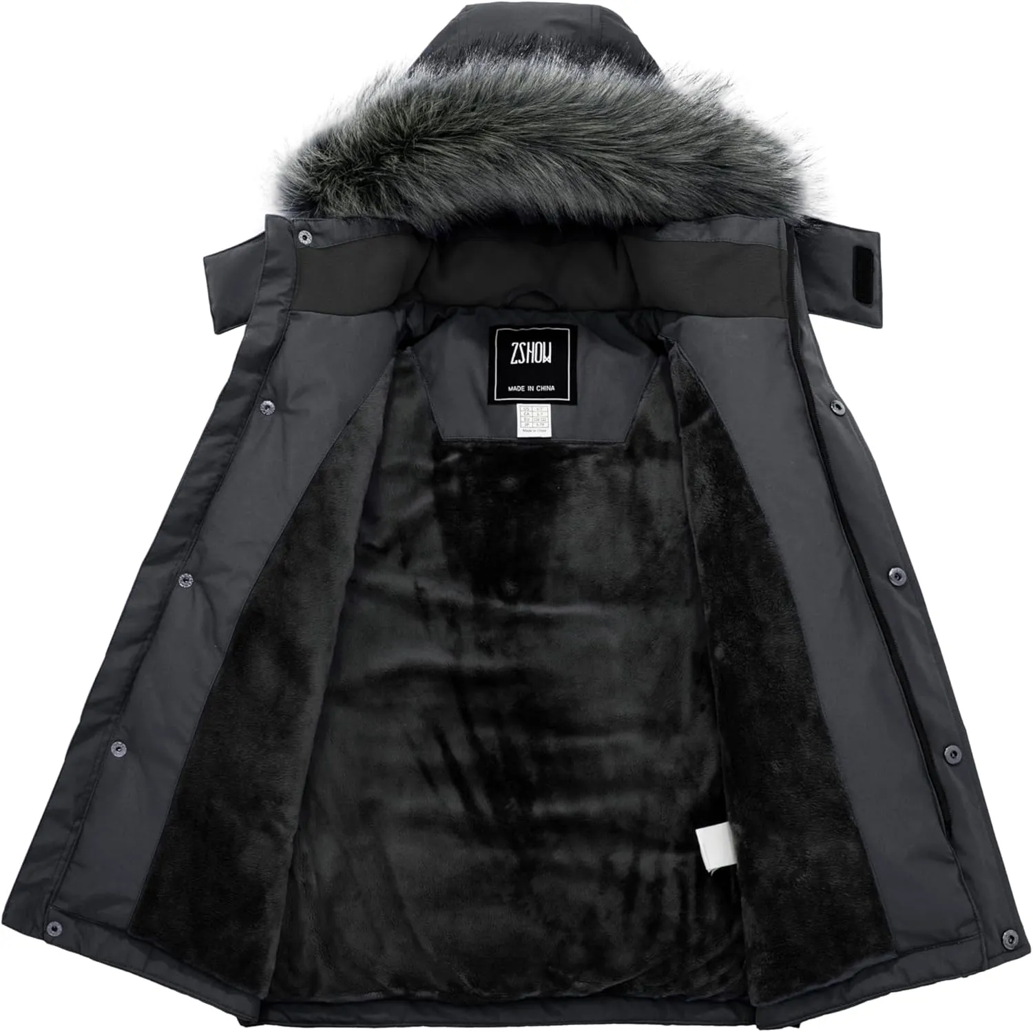 ZSHOW Boys' Warm Winter Coat Waterproof Parka Hooded Puffer Jacket