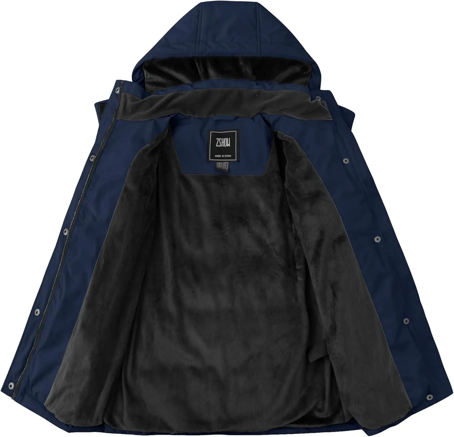 ZSHOW Girl's Winter Coats Hooded Outerwear Puffer Jacket Waterproof Warm Long Parka