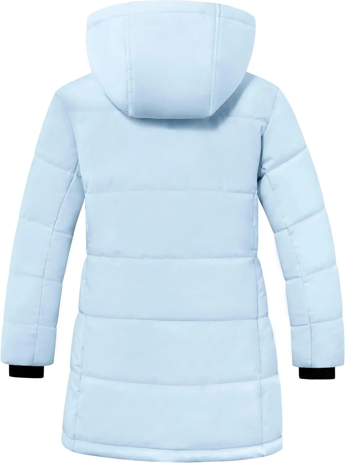 ZSHOW Girl's Winter Coats Hooded Outerwear Puffer Jacket Waterproof Warm Long Parka
